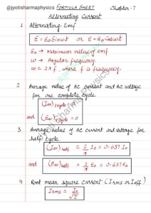 Ch.7 Formula Sheet Alternating Current__page-0001