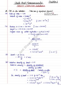 Chapter 1 NCERT Exercise Units and measurements_page-0001