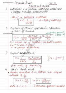 Copy of Ch. 12 and 13 Formula Sheets class 12th__page-0001